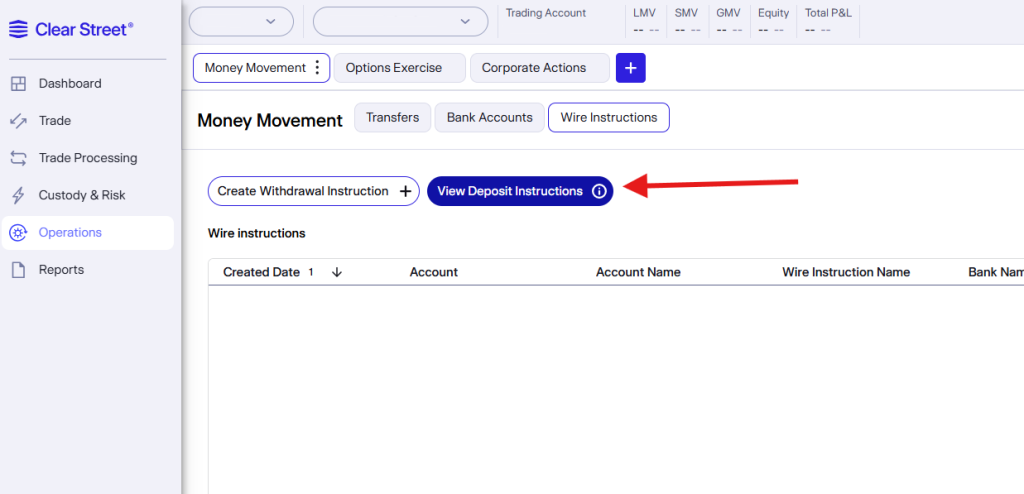Deposit Instructions
