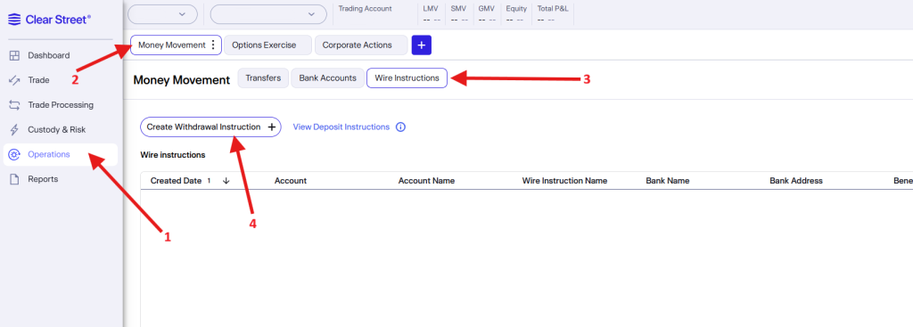 Withdrawal Instructions